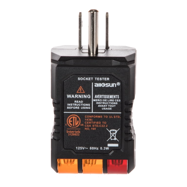 GFCI Receptacle Tester with Wiring Fault Indicator photo 5