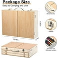 thumbnail image 6 of 137 PCS Art Supplies, Wooden Art Set Crafts Kit with Drawing Easel, Colored Pencils, Watercolor Cakes, Creative Gift for Kids, 6 of 8