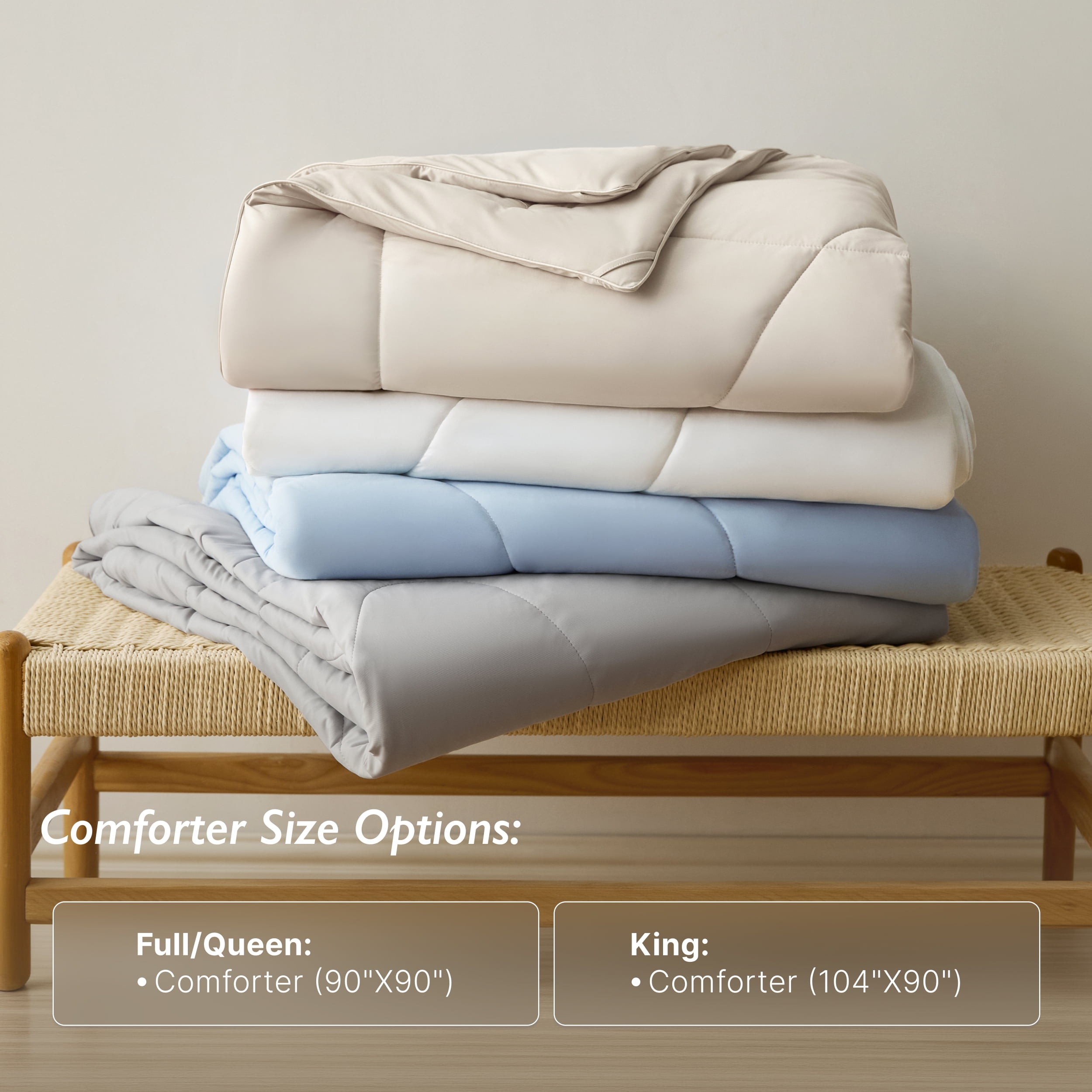 Breescape Essentials B-COOL Cooling Comforter, White, Full/Queen