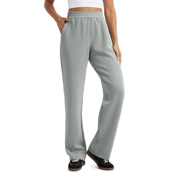 Pantalones deportivos CRZ YOGA SoftAura de pierna ancha para mujer, modal