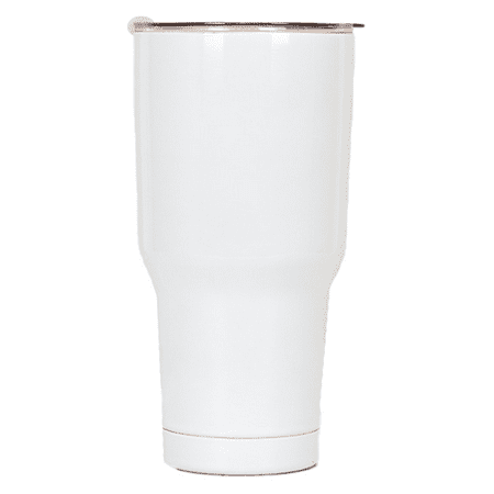 

Travel Tumbler - Stainless Steel - Double-Wall Vacuum Insulated Mug - Reusable Coffe/Tea/Cup White