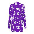 thumbnail image 4 of JINMGG Womens Coats Clearance, Winter Coats for Women Women's Fashionable Long Sleeved Floral Printed Cardigan Jacket, 4 of 6
