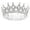 Silver, variant on Baroque Queen Crown and Tiaras Sparkly Rhinestone Wedding Crown Bride Tiaras Royal Princess Full Tiaras Headpieces for Women and Girls