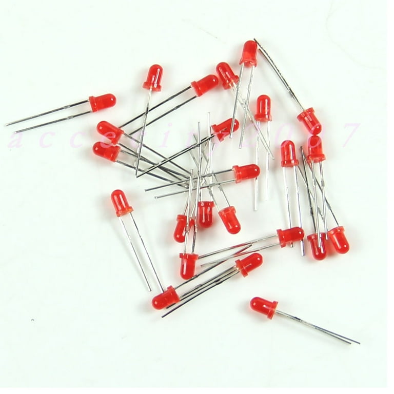 250pcs 500pcs 1000pcs 5mm Wide Angle Diffused LED Light Emitting Diodes