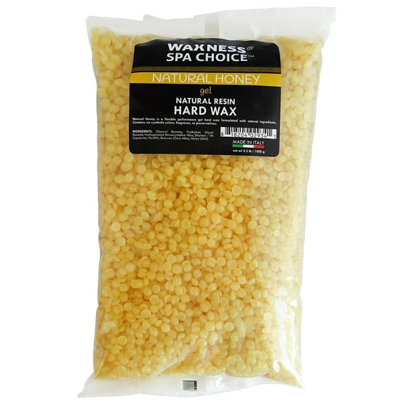 Waxness Spa Choice Natural Honey Gel Hard Wax Beads 2.2 Lb / 1 Kg