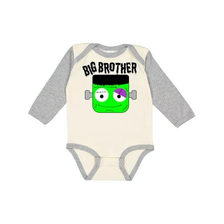 

Inktastic Big Brother Halloween Green Monster Gift Baby Boy Long Sleeve Bodysuit