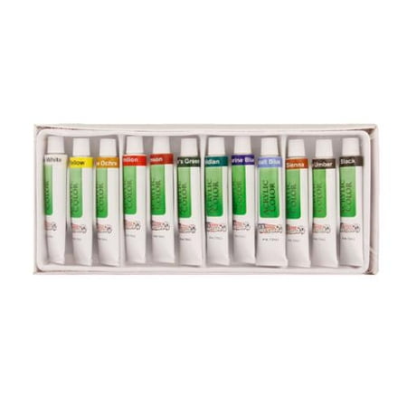 Acrylic Base - US Art Supply® 12 10ml Tube Artist Acrylic Paint Set Quick Drying Water Based