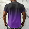 thumbnail image 2 of LWavelet Big and Tall Shirts for Men Gradient Color Short Sleeve Crew Neck T-Shirt Loose Fit Casual Summer Top, 2 of 2