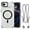 Clear Black, variant on For iPhone 17 Pro Max Case with Adjustable Phone Lanyard Strap, Compatible with MagSafe, Shockproof Military-Grade Protection, Magnetic Phone Case, Crossbody Neck Strap