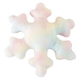 thumbnail image 3 of Cojín navideño con forma de copo de nieve | Relleno de microfibra suave | Decoración invernal para sofá, cama y fiestas | Cojín decorativo blanco, 3 of 9