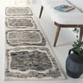 thumbnail image 2 of SAFAVIEH Casablanca Rhoda Geometric Wool Runner Rug, Ivory/Dark Grey, 2'3" x 9', 2 of 8