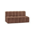 thumbnail image 3 of Meridian Furniture Arc Cognac Vegan Leather Modular Sectional, 3 of 12