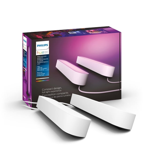 Kit base para barra de luces Smart Play Philips Hue White, paquete de 2