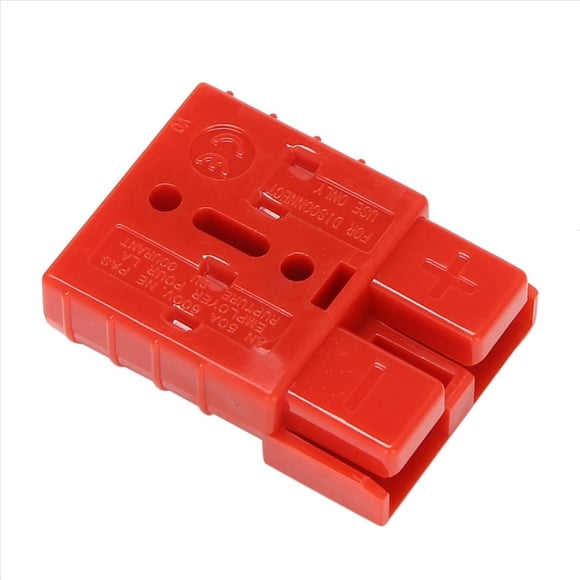3X for Anderson Style Plug Connectors 50A 600V 6-12AWG AC/DC Power Tool for 6AWG Plated Solid Terminals Plugs Red,3 x Contacts plug 6 x Terminals,red
