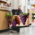 thumbnail image 6 of Grape Large Foldable Decorative Box Storage Bin Oxford Cloth Shopping Bags, 6 of 7