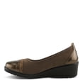 thumbnail image 4 of Flexus MACADI Women’s Wedge Loafer – Slip-On Work Shoe with Removable Insole, Faux Patent and Microsuede Upper – Lightweight Comfort Heel, 4 of 9