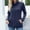 Blue, variant on Women's Solid Color Long Sleeve Turtleneck Sweater Top Pocket Knit Sweater Turtleneck Sweater On Seasonal Wine 10(XL)
