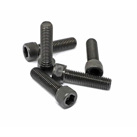 XZHANH-5 Pcs M12 x 45mm Thread Pitch 1.75 mm Alloy Steel 12.9 Grade Hex Socket Head Cap Screws Bolts Kit Black Oxide Finish