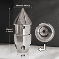 thumbnail image 3 of Sewer Jetter Nozzle Cleaning Nozzle Universal 3/8 Quick Connector Pipe Unclogging Water Sprinkler for Pressure Washer, 3 of 9