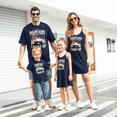 thumbnail image 1 of PatPat Quick-Dry Family Matching Mountain Graphic Slogan Print Oversize Tee or Flowy Strap Dress with Pockets, 1 of 6
