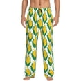 thumbnail image 2 of Lsque Corn Cob Print Men's Pajama Pants, Lounge Pant - Comfortable Home Wear,Elastic Waistband, Stylish Design-Large, 2 of 9