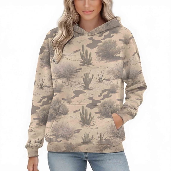 Womens Camo Hoodies Oversized Maple Leaf Fleece Pullover Sweatshirts Long Sleeve Unisex Mens Shirts Tops, 3XL Camouflage