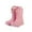 Pink, variant on lnmuld Kids Rain Boots Mid Calf Rain Boots Lightweight On Soft Sole Comfortable Footwear for Toddler and Seasonal Outdoor Play