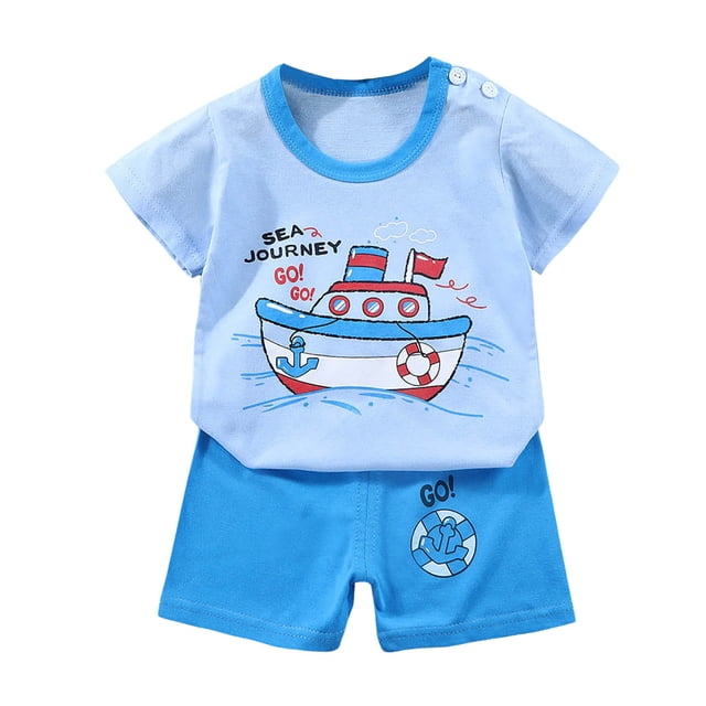 BOBOGOJP T-shirt Décontracté à Col Rond à Manches Courtes et Ensemble short Tenue de Plage d'Été