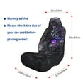 thumbnail image 3 of Uemuo Purple-Eyed Floral Leopard Pattern Car Seat Covers for Front Seats Waterproof Seat Covers for Cars, Universal Auto Front Seats Protector Fits for Car-2 PCS, 3 of 6