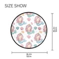 thumbnail image 5 of 36.2 Inch Round Floor Mat Pastel Colors Mermaid Carpet Decor Rug for Living Room Bedroom, 5 of 6