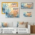 thumbnail image 4 of DESIGN ART Designart "Blue Fern Fantasia" Floral Ferns Canvas Wall Art 32 in. wide x 24 in. high, 4 of 5