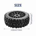 thumbnail image 4 of 4Pcs 118Mm 1/8 RC Off-Road Buggy Tires Wheel 17Mm Hex, 4 of 5