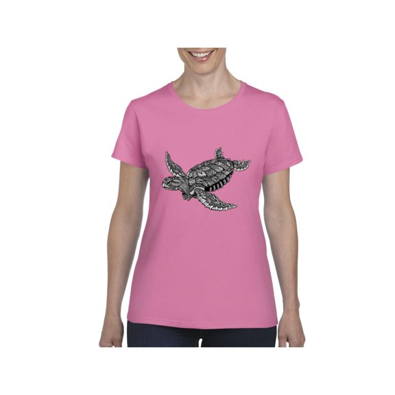 Normal is Boring - Women's T-Shirt Short Sleeve, up to Women Size 3XL - Sea Turtle Hawaii