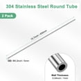 thumbnail image 3 of Tubo de acero inoxidable 304 de 400 mm en paquete de 2, tubo de acero inoxidable sin costura de 5 mm de diámetro exterior y 1 mm de grosor de pared para construcción/mecanizado/manualidades, 3 of 7