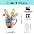thumbnail image 3 of TIMIFIS Acrylic Plaque, Home Decor Easter Bunny Easter Cup 2D Flat Acrylic Desktop Decoration Ornament, 3 of 8