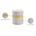 thumbnail image 2 of Meridian Furniture Hailey Contemporary Velvet Ottoman/Stool in Cream, 2 of 4