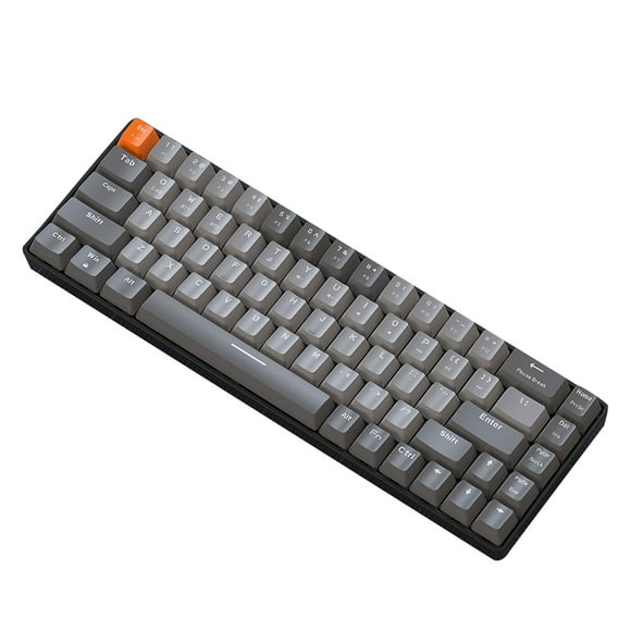 Sidaley Teclado mecánico de modo dual ABS compacto y fácil de transportar y dispositivos móviles Bluetooth inalámbrico Juegos de teclado y mouse para computadora Tipo 6