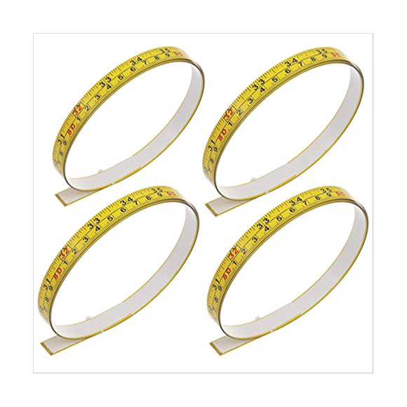 4 Self Adhesive Tape Measures and Metric Graduated Tape Measures with Adhesive Woodworking Saw and Plotting