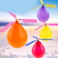 thumbnail image 2 of Helicóptero de juguete con 12 globos, avión de hélice, juguete educativo para niños (color aleatorio), 2 of 7