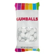 Hilco White Tutti Frutti Gumballs, 8 oz Regular Size Chewing Gum