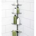 thumbnail image 2 of Zenna Home Tension Corner Pole Shower Caddy 2114NN - Rust Resistant, Satin Nickel Finish, 2 of 4
