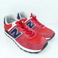 thumbnail image 2 of New Balance Mens 574 ML574SP2 Red Casual Shoes Sneakers Size 8.5 D, 2 of 6