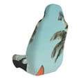 thumbnail image 2 of Wukai Vintage Surf Van Beach Full Set Car Seat Covers with Soft Padding Universal Auto Front Seats Protector and Cushion Mat, 2 of 5