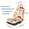 thumbnail image 3 of Wukai Fall Farm Pumpkin Full Set Car Seat Covers with Soft Padding Universal Auto Front Seats Protector and Cushion Mat, 3 of 5