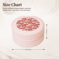 thumbnail image 2 of Yiaed Cartoon with Traffic Elements Print Travel Jewelry Case Bridesmaid Gift Boxes Jewelry Travel Organizer Small Round Jewelry Box Mini Storage-Pink, 2 of 7