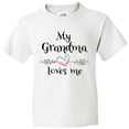 thumbnail image 3 of Inktastic My Grandma Loves Me- Heart Grandchild Youth T-Shirt, 3 of 5
