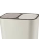 thumbnail image 2 of Contenedor de basura doble, húmedo y seco, para reciclaje de residuos clasificados de cocina Blanco, 2 of 3