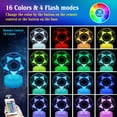 thumbnail image 2 of YSITIANNA Soccer Night Light,Soccer Gifts for Boy, 3D Soccer Lamp,Kids Bedside Lamp,16 Color Change Decor Lamp with Remote & Smart Touch, Gifts for Christmas Birthday Boys Men Girls STNL#4264, 2 of 7
