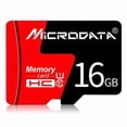 thumbnail image 1 of MICRODATA 16GB U1 Red and Black TF(Micro SD) Memory Card, 1 of 5