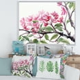 thumbnail image 2 of Designart 'Pink Blossoming Floral Tree' Traditional Framed Canvas Wall Art Print, 2 of 5